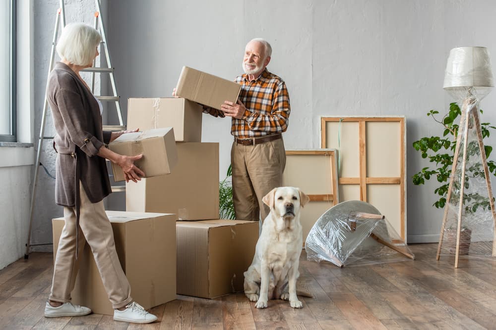 residents rightsizing their home for moving in to a retirement community