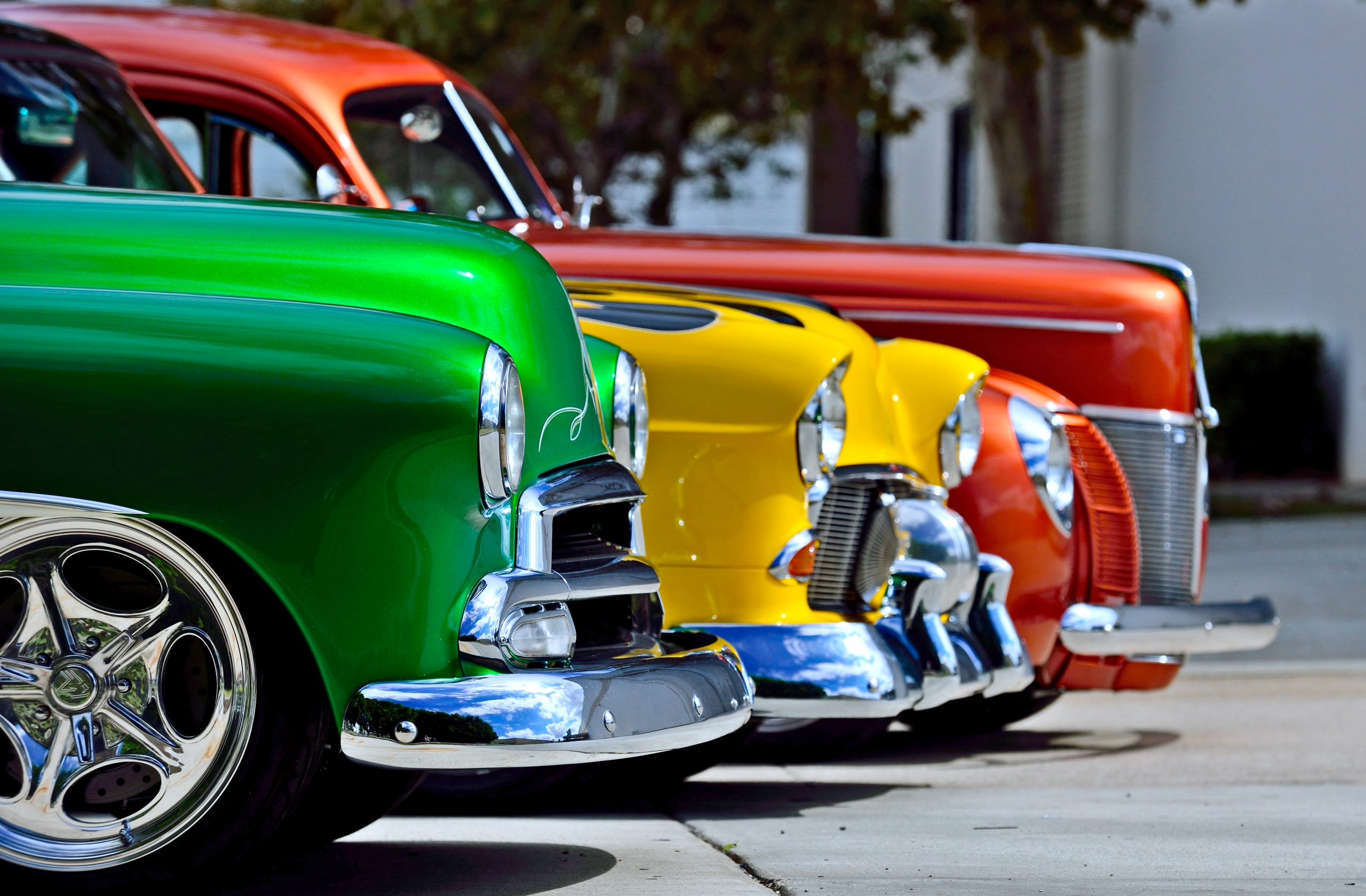 Photo of three vintage cars